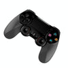 2 PCS Bluetooth Wireless Gamepad Touch Screen With Light Audio Dual Vibration Controller For PS4(Black)