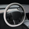 BEN.JACK Car Anti-slip Sweat-absorbent Liquid Silicone Steering Wheel Cover(Beige)