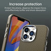 For iPhone 14 Pro Carbon Fiber Series IMD Phone Case(Brown)