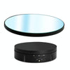 22cm Mirror Electric Rotating Display Stand Live Video Shooting Props Turntable Regular Version(Black)