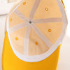C0465 Letter Embroidery Pattern Spring Thin Children Baseball Cap Peak Cap Sunscreen Hat, Size: 48-52cm(Orange)