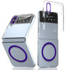 For Samsung Galaxy Z Flip3 5G lce Folding Series MagSafe Integrated Clear PC Phone Case(Purple)