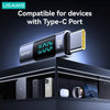 USAMS US-SJ682 AU18 PD100W USB-C / Type-C to USB-C / Type-C Aluminum Alloy Digital Display Adapter(Tarnish)