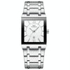 FNGEEN 3627 Waterproof Calendar Men Square Watch(White Steel White Surface)