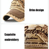JAMONT 12970 Tiger Head Pattern Sun Hat Embroidery Baseball Cap Cotton Outdoor Leisure Cap, Size:One Size(Coffee)