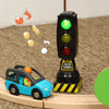 Electric Light and Music Can Switch Children Traffic Lights Traffic Lights Toy Model(White)