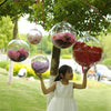 High Transparent Christmas Plastic Hollow Round Ball Window Decoration Mall Hanging Ball, Size:30cm