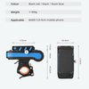 BG-2021 Bicycle Front Light 4 In 1 Mobile Phone Holder Horn Light Mountain Bike Front Light, Colour: 2400 MAH Blue