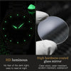 1pair OLEVS 5563 Couple Luminous Waterproof Quartz Watch(Black + Gold)