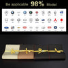 Car Genuine Leather Hand-stitched Adaptation Steering Wheel Cover, For Steering Wheel Size 37-38cm(Beige)