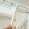 3 In 1 No Punch Wall Mounted Toilet Brush Household TPR Bristles Bathroom Cleaning Brush With Base(Dark Green)