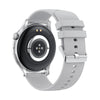 HK85 1.43 inch Smart Silicone Strap Watch Supports Bluetooth Call/Blood Oxygen Monitoring(Silver)