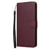 For Samsung Galaxy A56 5G 3-Card Slots Multifunctional Leather Phone Case(Wine Red)