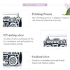 S925 Sterling Silver Retro Radio Beads DIY Bracelet Necklace Accessories