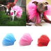 Dog Mesh Skirt, White, L (45cm Waist), Breathable Summer Apparel