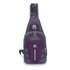 WEIKANI Single Shoulder Diagonal Mini Chest Bag Outdoor Sports Bag(Purple)