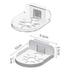 Wall-Mounted No-Drill Camera Shelf, White