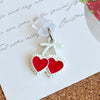 For Micro USB Christmas Series Dust Plug(Two Red Hearts)