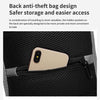 Ozuko 9283 Men Outdoor Anti-theft Chest Bag Rivet Messenger Bag with External USB Charging Port(Brown)