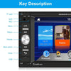 7622C 6.2 inch Dual Spindle HD Car Universal MP5 Carplay Player, Style: Standard+12 Light Camera