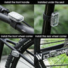 WEST BIKING Mini Bicycle Two-color Tail Light Riding Night Warning Light(Black)