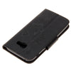 For Galaxy A5 (2017) / A520 Butterflies Embossing Horizontal Flip Leather Case with Holder & Card Slots & Wallet & Lanyard (Black)