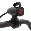 Motorcycle USB Charger with Waterproof  Cover Switch Control (Red Light)