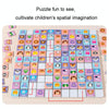 Children Wooden Fun Magnetic Puzzle Parent-child Interactive Desktop Game(Vegetables Fruit)