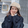 Autumn and Winter Beret Ladies Hats Plush Warmth Retro Painter Hat, Size: Adjustable(Khaki)