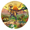 Round Puzzle Cartoon Plane Puzzle Jigsaw Toy 1000 PCS(Dinosaur)