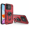 For iPhone 11 Metal Rotating Bracket TPU + PC Magnetic Phone Case(Red)