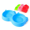 Blue Double Pet Bowl - Anti-Skid Dog & Cat Food Bowl