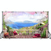 3m x 1.8m Scenery Seamless Party Photo Selfie Photography Background Cloth(KF01)
