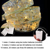 Christmas LED Lights Bronzing Double Ribbon String Lights, Specification: 20m(Gold Color Light)
