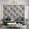 Home Geometric Wallpaper Deerskin Velvet Non-self-adhesive Thickened Wallpaper, Size:53x1000cm(Dark Grey)