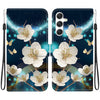 For Samsung Galaxy S24+ 5G Crystal Texture Colored Drawing Leather Phone Case(Magnolia)