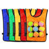 Children Dodgeball Vest For Parent-child Outdoor Games With 5 Balls, Specification: Large (Yellow)