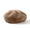 Autumn and Winter Beret Ladies Hats Plush Warmth Retro Painter Hat, Size: Adjustable(Milky White)