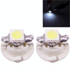 2 PCS B8.4 White Light 0.2W 12LM 1 LED SMD 5050 LED Instrument Light Bulb Dashboard Light for Vehicles, DC 12V(White)