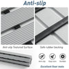 Shower Room Bathing Anti-slip Foot Mat Household Waterproof Anti-fall Bathroom Floor Mat, Size: 43x61cm(Gray)