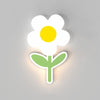 Children Room Warm Bedside Sunflower Wall Lamp, Color: Flower Warm Light