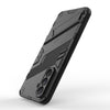 For Samsung Galaxy A56 5G Punk Armor 2 in 1 PC + TPU Shockproof Phone Case with Invisible Holder(Black)