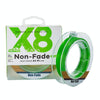 NON-FADE X8 150m 8 Code PE Pish Line, Line number: No. 6.0(Green)