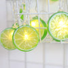 3m Lemon Slice USB Plug Romantic LED String Holiday Light, 20 LEDs Teenage Style Warm Fairy Decorative Lamp for Christmas, Wedding, Bedroom (Green)
