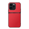 For iPhone 14 Pro Litchi Leather Magnetic Full Coverage Shockproof Phone Case(Red)