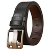 Dandali 120cm Men Rubberized Pin Buckle Belt Casual Vintage Waistband, Model: Style 6(Black)