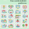 Kids Magnetic Drawing Board Big Chess Children Creative Toys, Spec: 80 Beads  Dinosaur Green