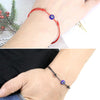 Lucky Evil Eye Bracelets For Women 6 Colors Handmade Braided Rope Lucky Jewelry Red Bracelet Female(Green)