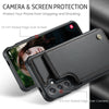For Samsung Galaxy S25+ 5G CaseMe C22 Card Slots Holder RFID Anti-theft Phone Case(Black)