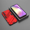 For Samsung Galaxy A56 5G Punk Armor 2 in 1 PC + TPU Shockproof Phone Case with Invisible Holder(Red)